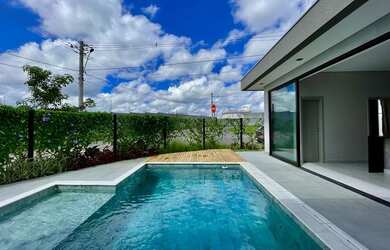 Imagem: A casa em condomínio possui 3 Dormitórios, 3 Banheiros, 4