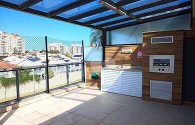 Imagem: O apartamento na cobertura possui 4 Dormitórios, 1 Banheiro