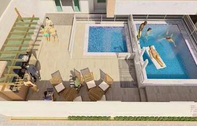 Imagem: O apartamento na cobertura possui 3 Dormitórios, 3 Banheiros