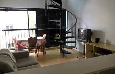 Imagem: O studio possui 1 Dormitório, 1 Banheiro, 1 Vaga na garagem