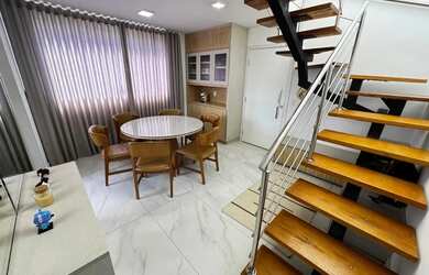 Imagem: O apartamento na cobertura possui 2 Dormitórios, 2 Banheiros