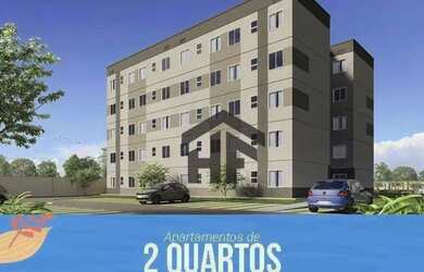 Imagem: O apartamento possui 2 Dormitórios, 1 Banheiro, 1 Vaga na garagem