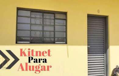 Imagem: A kitnet possui 1 Dormitório, 1 Banheiro, 1 Vaga na garagem