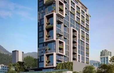 Imagem: O apartamento possui 1 Dormitório, 1 Banheiro, 1 Vaga na garagem