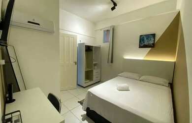 Imagem: O apartamento possui 1 Dormitório, 1 Banheiro, 1 Vaga na garagem