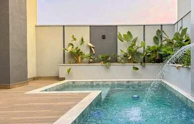 Imagem: A casa em condomínio possui 3 Dormitórios, 5 Banheiros, 4