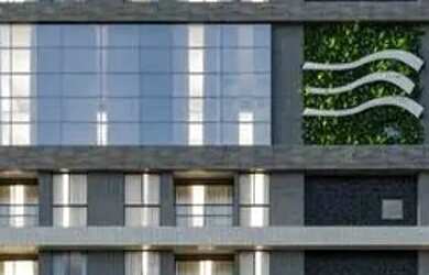 Imagem: O apartamento possui 1 Dormitório, 1 Banheiro, 1 Vaga na garagem