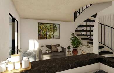 Imagem: O apartamento possui 2 Dormitórios, 1 Banheiro, 1 Vaga na garagem