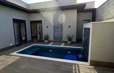 Imagem: A casa em condomínio possui 3 Dormitórios, 5 Banheiros, 4