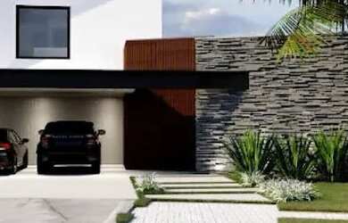 Imagem: A casa em condomínio possui 5 Dormitórios, 5 Banheiros, 4