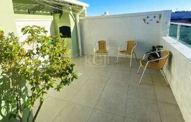 Imagem: O apartamento na cobertura possui 2 Dormitórios, 2 Banheiros