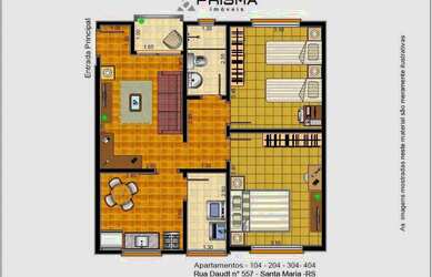 Imagem 11: 2 dormitórios no centro, sacada, cozinha separada