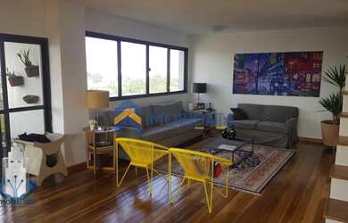 Imagem: O apartamento na cobertura possui 4 Dormitórios, 4 Banheiros