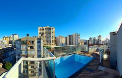 Imagem: O apartamento na cobertura possui 4 Dormitórios, 4 Banheiros