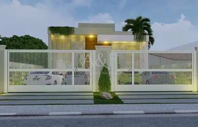 Imagem: A casa possui 3 Dormitórios, 4 Banheiros, 2 Vagas na garagem