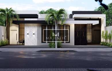 Imagem: A casa possui 2 Dormitórios, 2 Banheiros, 2 Vagas na garagem