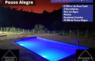 Imagem: A chácara possui 3.100m² de Área e está localizado em Centro