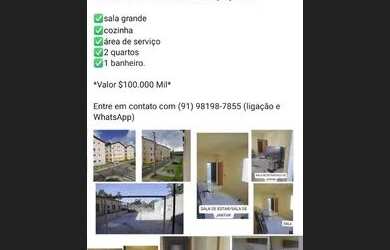 Imagem: O apartamento possui 2 Dormitórios, 1 Banheiro, 1 Vaga na garagem