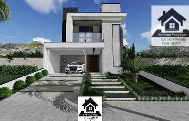 Imagem: A casa possui 3 Dormitórios, 5 Banheiros, 4 Vagas na garagem