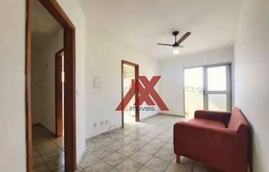 Imagem: O apartamento possui 1 Dormitório, 1 Banheiro, 1 Vaga na garagem