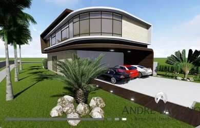 Imagem: A casa em condomínio possui 4 Dormitórios, 4 Banheiros, 320m²