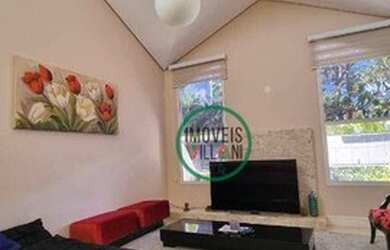 Imagem: A casa em condomínio possui 4 Dormitórios, 4 Banheiros, 3