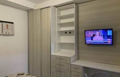 Imagem: O apartamento possui 1 Dormitório, 1 Banheiro, 3.333m² de