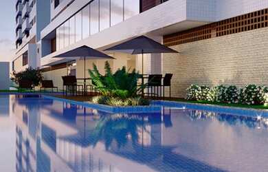 Imagem 3: Alugo Apto - 1 aluguel. Piscina, Churrasqueira, VarandaeImóvel novo