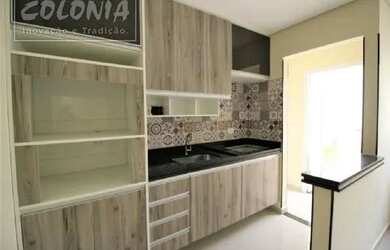 Imagem: O apartamento possui 2 Dormitórios, 1 Banheiro, 1 Vaga na garagem