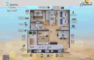 Imagem 2: Res. Guaecá - 2 dorm. no Jd das Nações