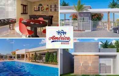 Imagem: A casa em condomínio possui 2 Dormitórios, 1 Banheiro, 2 Vagas