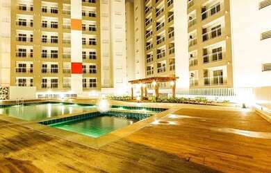 Imagem: O apartamento possui 1 Dormitório, 2 Banheiros, 1 Vaga na garagem