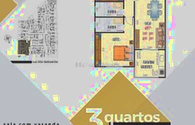 Imagem: O apartamento possui 3 Dormitórios, 2 Banheiros, 1 Vaga na