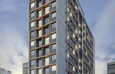 Imagem: O apartamento possui 1 Dormitório, 1 Banheiro, 22m² de Área