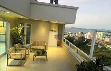 Imagem: O apartamento na cobertura possui 3 Dormitórios, 4 Banheiros