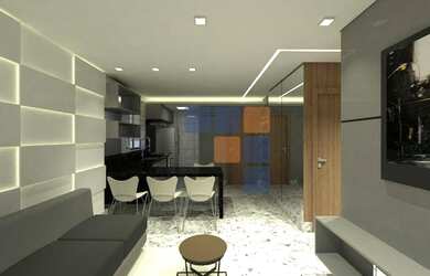 Imagem: O apartamento possui 2 Dormitórios, 2 Banheiros, 1 Vaga na