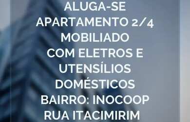 Imagem: O apartamento possui 2 Dormitórios, 1 Banheiro, 1 Vaga na garagem
