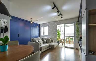 Imagem: O apartamento possui 1 Dormitório, 2 Banheiros, 1 Vaga na garagem