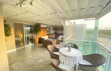 Imagem: O apartamento na cobertura possui 3 Dormitórios, 4 Banheiros