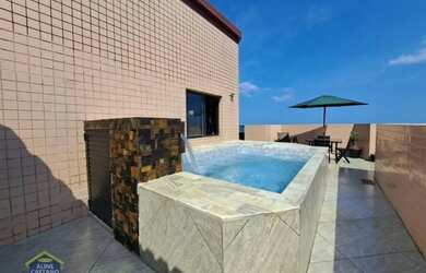 Imagem: O apartamento na cobertura possui 4 Dormitórios, 4 Banheiros