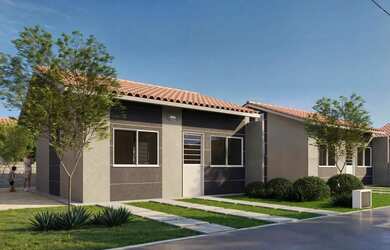 Imagem: A casa em condomínio possui 2 Dormitórios, 1 Banheiro, 2 Vagas