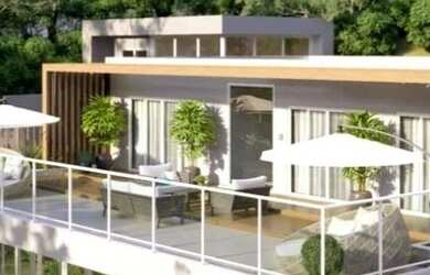 Imagem: A casa em condomínio possui 5 Dormitórios, 5 Banheiros, 5