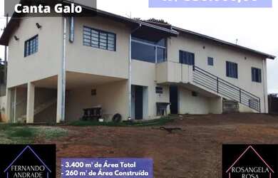 Imagem: A chácara possui 3.400m² de Área e está localizado em Centro