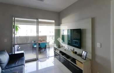 Imagem: O apartamento possui 1 Dormitório, 1 Banheiro, 1 Vaga na garagem