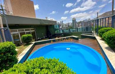 Imagem: O apartamento na cobertura possui 4 Dormitórios, 5 Banheiros