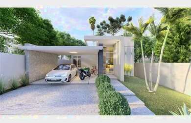 Imagem: A casa e possui 3 Dormitórios, Suítes, 3 Banheiros, 2 Vagas