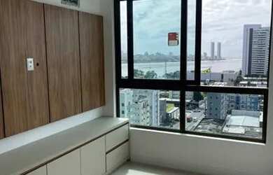 Imagem: O apartamento possui 1 Dormitório, 1 Banheiro, 1 Vaga na garagem