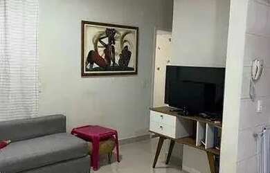 Imagem: O apartamento possui 2 Dormitórios, 1 Banheiro, 1 Vaga na garagem