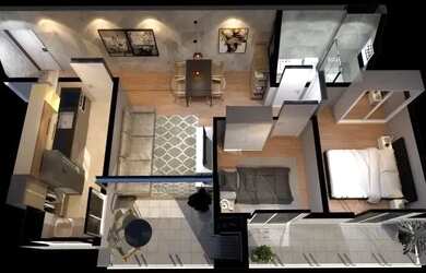 Imagem 5: Apartamento com 2 quartos à venda por R$ 661667.35, 59.03 m2 - MOSSUNGUE...