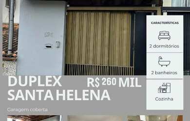 Imagem: A casa possui 2 Dormitórios, 2 Banheiros, 1 Vaga na garagem